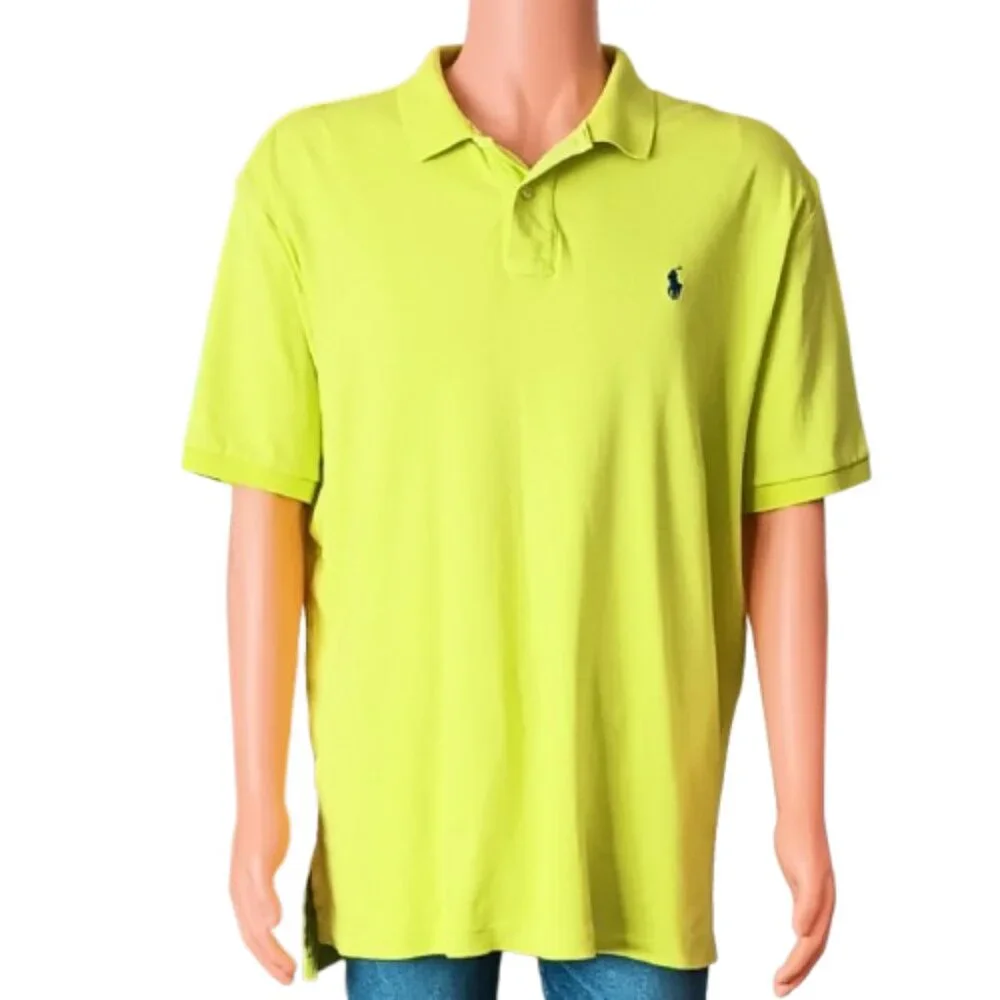 Polo Ralph Lauren Pull Over Shirt XL Men's Vtg Short Sleeve Single Stitch